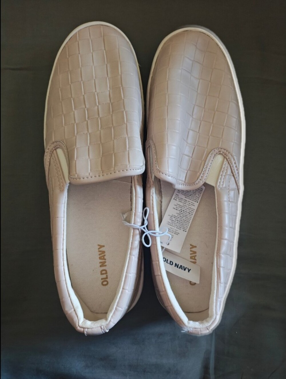 Old Navy Women's Slip-On Loafers in Rose Pink Croc-Embossed